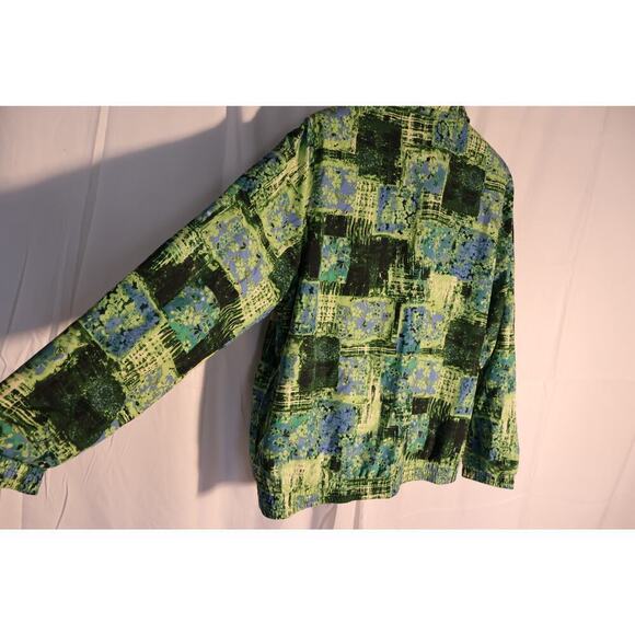 Koret Sport Windbreaker, Misses size Medium, Green Graphic Design, Medium Women - Picture 7 of 9